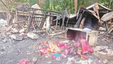 স্বরূপকাঠিতে আ*গু*নে পুড়লো আরো ৯ বসতঘর