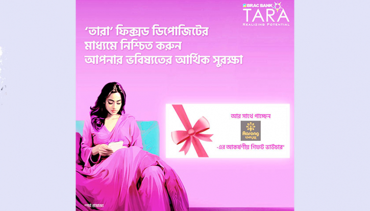 নারীদের সঞ্চয়ে উদ্বুদ্ধ করছে ব্র্যাক ব্যাংক ‘তারা’ নারীদের সঞ্চয়ে উদ্বুদ্ধ করছে ব্র্যাক ব্যাংক ‘তারা’